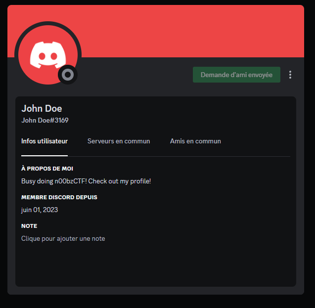 John Doe Discord